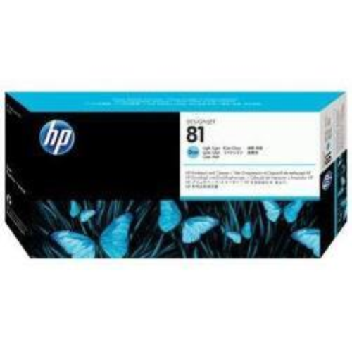 HP 81 - 13 ml - cyan chiaro - testina di stampa con detergente - per DesignJet 5000, 5000ps, 5000ps uv, 5000uv, 5500, 5500 uv, 5500mfp, 5500ps, 5500ps uv